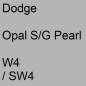 Preview: Dodge, Opal S/G Pearl, W4 / SW4.